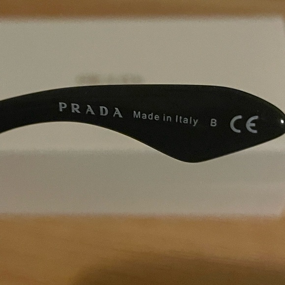 NEW Authentic PRADA Ornate Beaded Irregular Sunglasses in Black SPR 10T - Picture 9 of 10